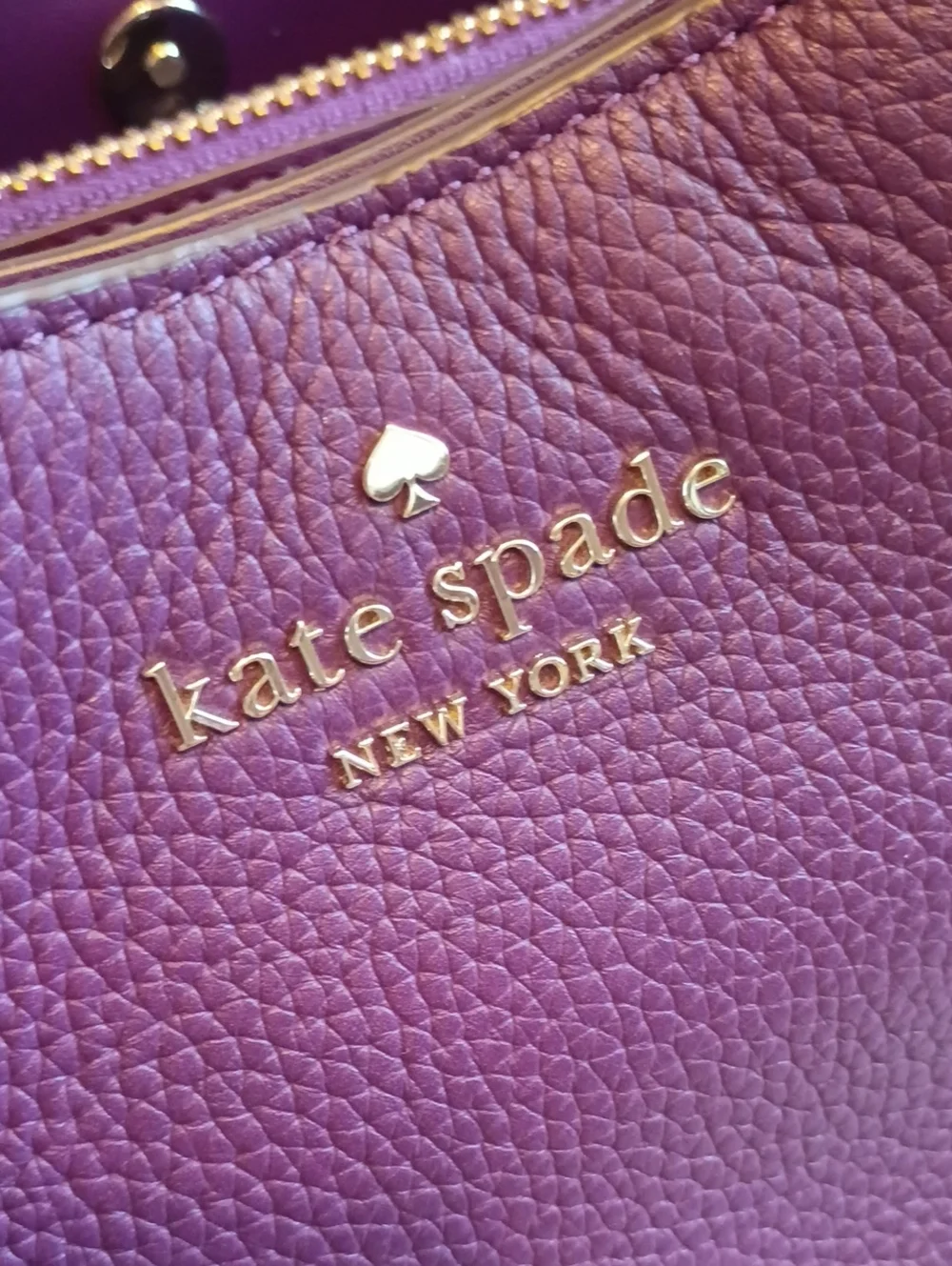 Kate Spade Large Dumpling Satchel Bag Ripe Plum purple